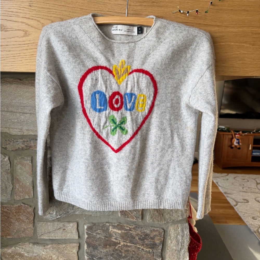 Anthropologie Nathalie Lete Love Cashmere Sweater Sz XS - Picture 8 of 14